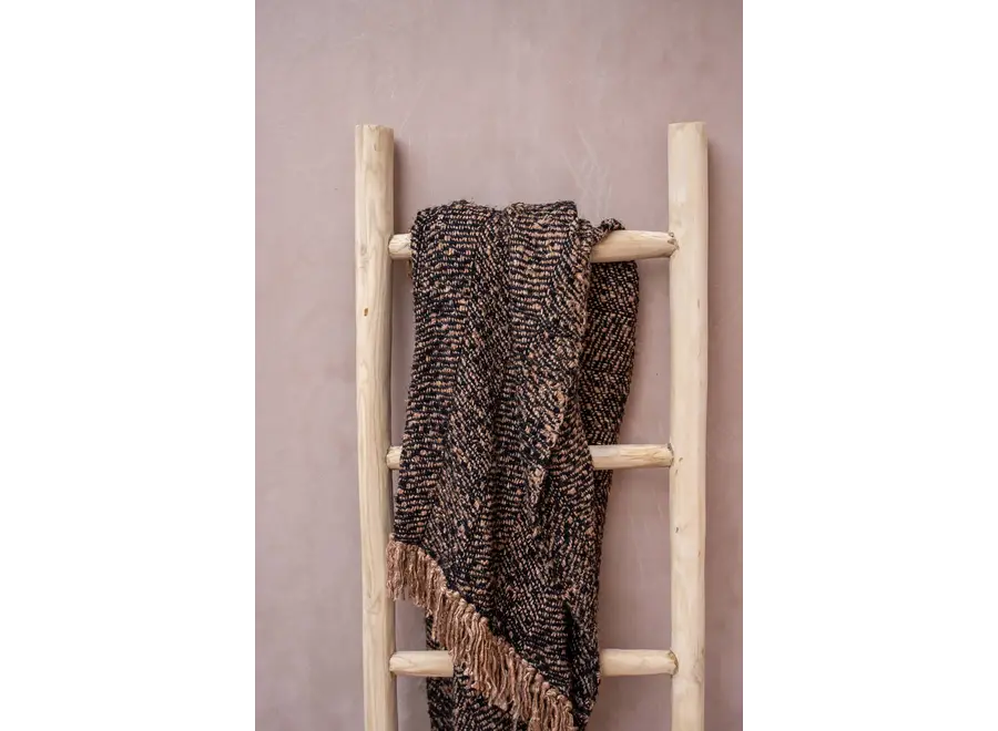 Frigiliana Seidenüberwurf - Handgewebtes Baumwollplaid