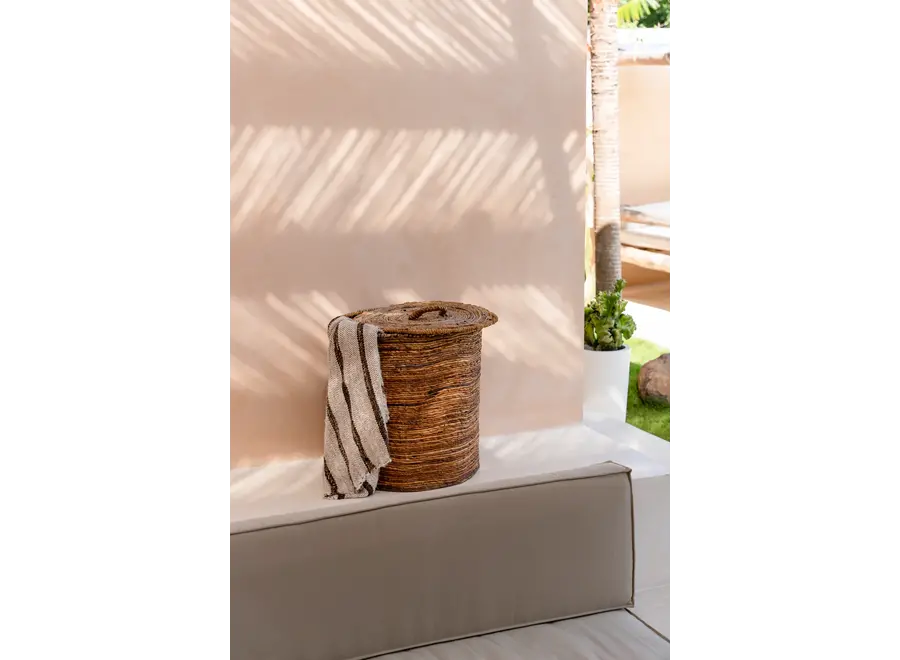 Cudillero Seidenüberwurf - handgewebte Baumwollplaid