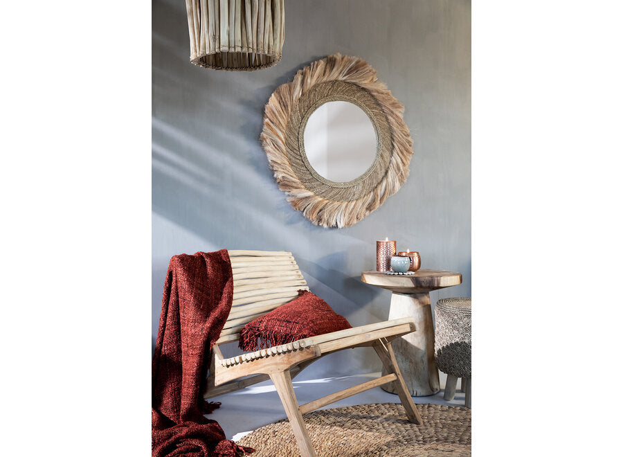 Alhambra Luxe Cotton Plaid - Handgewebtes Baumwollplaid mit Fransen