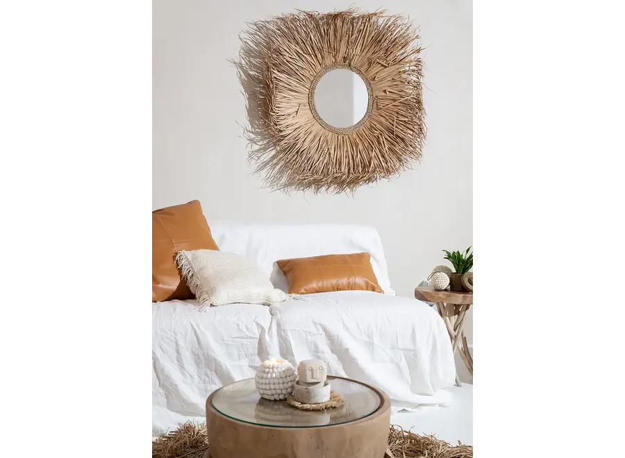 Alhambra Camel Kissen - Rechteckiges Lederkissen