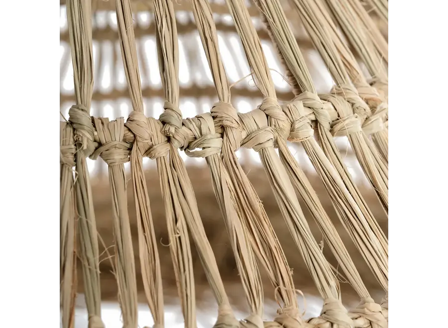 Altea Pendelleuchte - handgefertigter Lampenschirm aus Mendong-Gras