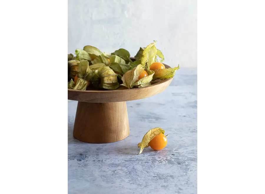 Frigiliana Süßwarenteller - Kuchenteller aus Teakholz