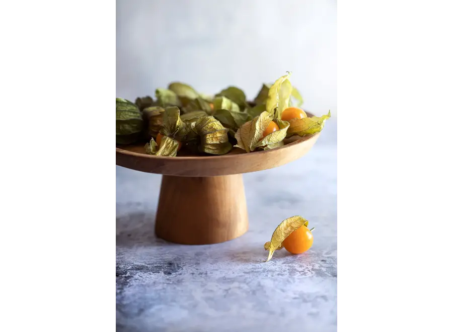 Frigiliana Süßwarenteller - Kuchenteller aus Teakholz