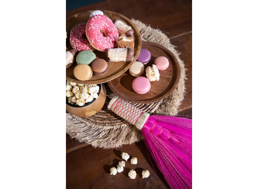 Frigiliana Süßwarenteller - Kuchenteller aus Teakholz