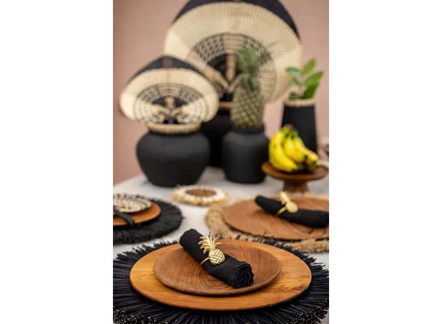 Cazorla Wood Charm Plate - Servierplatte aus Teakholz