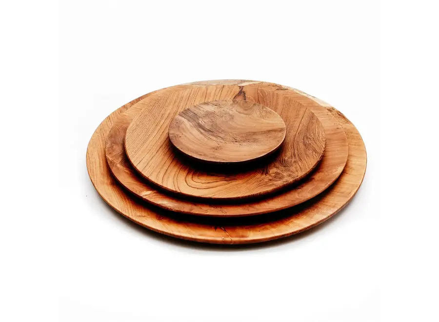Cazorla Wood Charm Plate - Servierplatte aus Teakholz