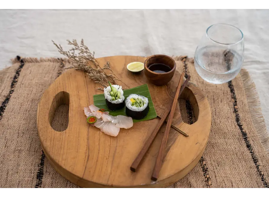 Ronda Rustikale Salzschale - Salzbecher aus Teakwurzel