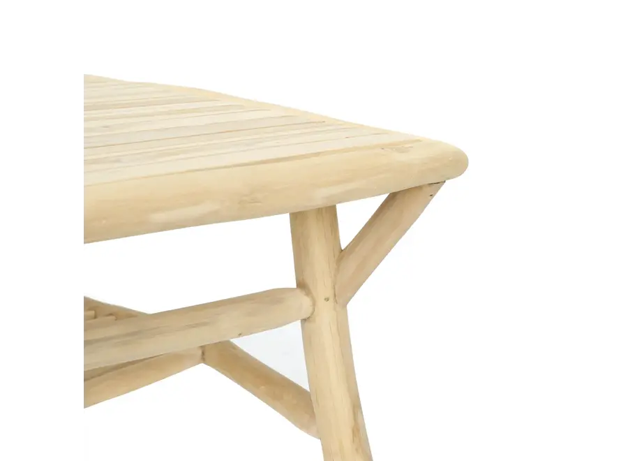 Couchtisch aus Mataro-Holz – Natürliche Sommerstimmung