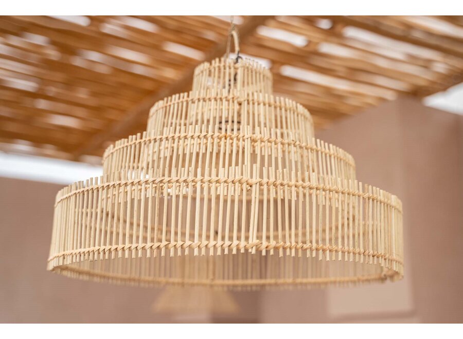 Alhambra Hochzeitstorte Licht - Rattan Pendelleuchte