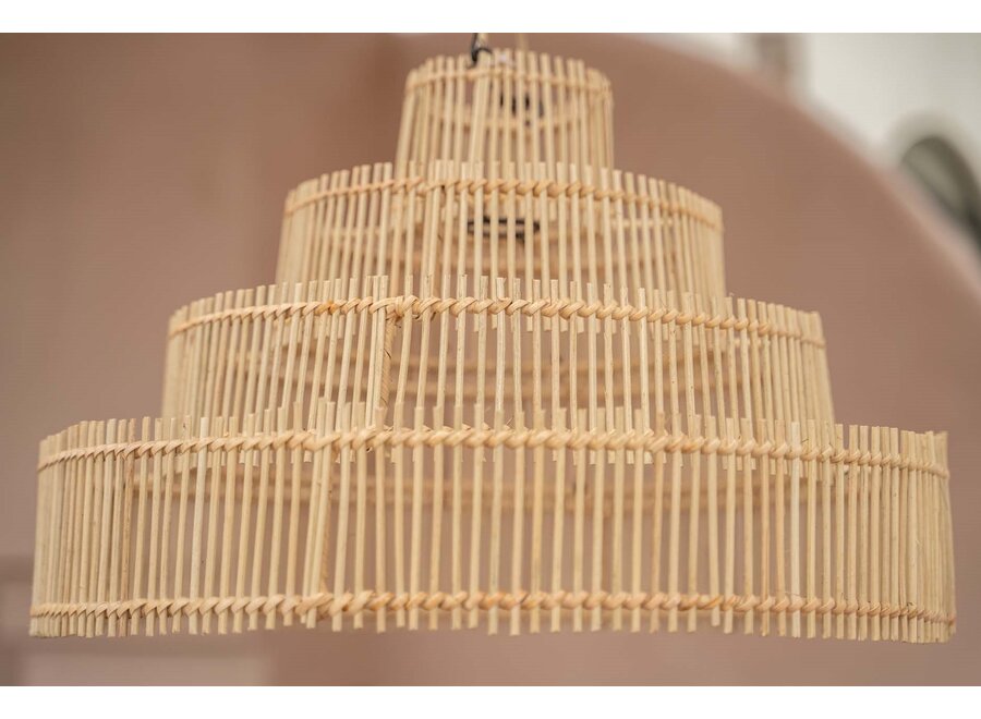 Alhambra Hochzeitstorte Licht - Rattan Pendelleuchte