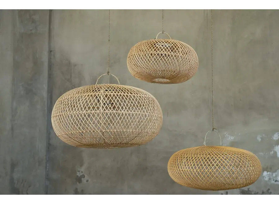 Aranjuez Rattan Radiance Pendelleuchte - Rattan Kugelleuchte