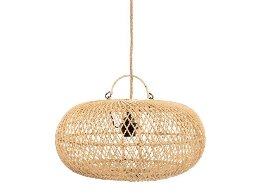 Aranjuez Rattan Radiance Pendelleuchte - Rattan Kugelleuchte