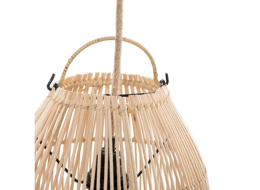 Trujillo Rattan Pendelleuchte - Zylinderlampe