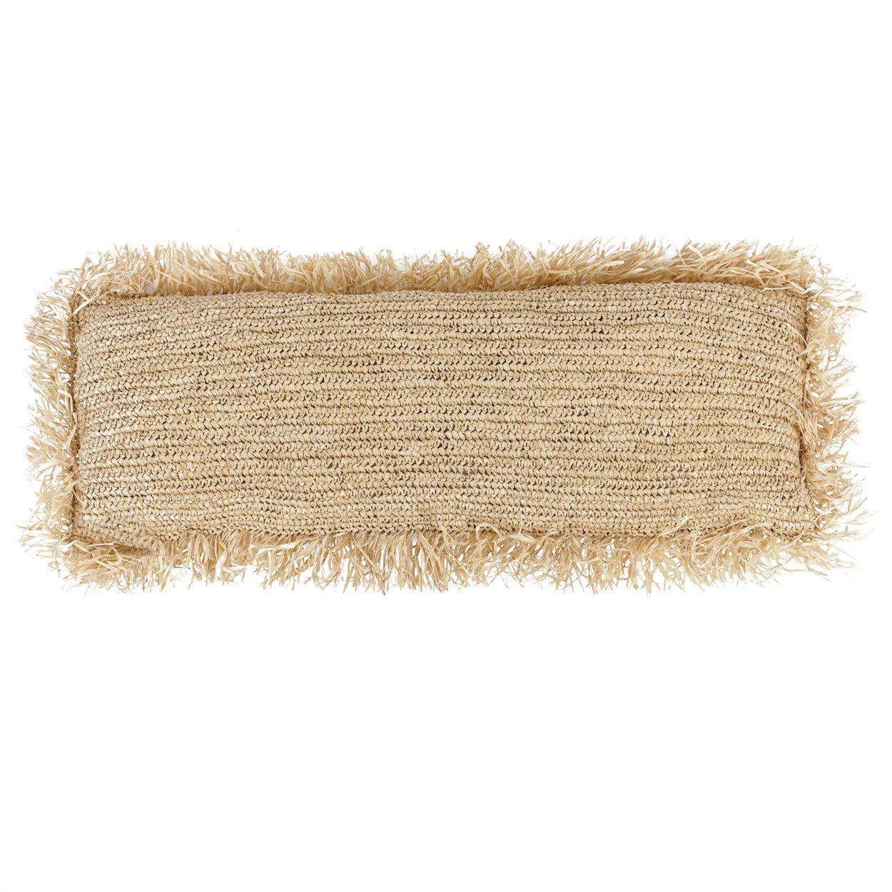 Aus Calpe gefertigtes Raffia-Kissen - Bohemian Home Accent