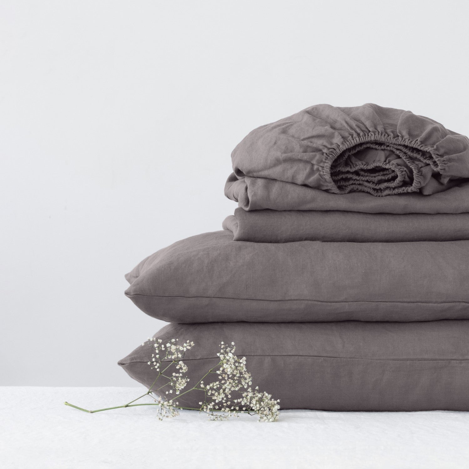Cadiz Comfort Leinen-Ensemble – Antiallergenes Bettwäsche-Set