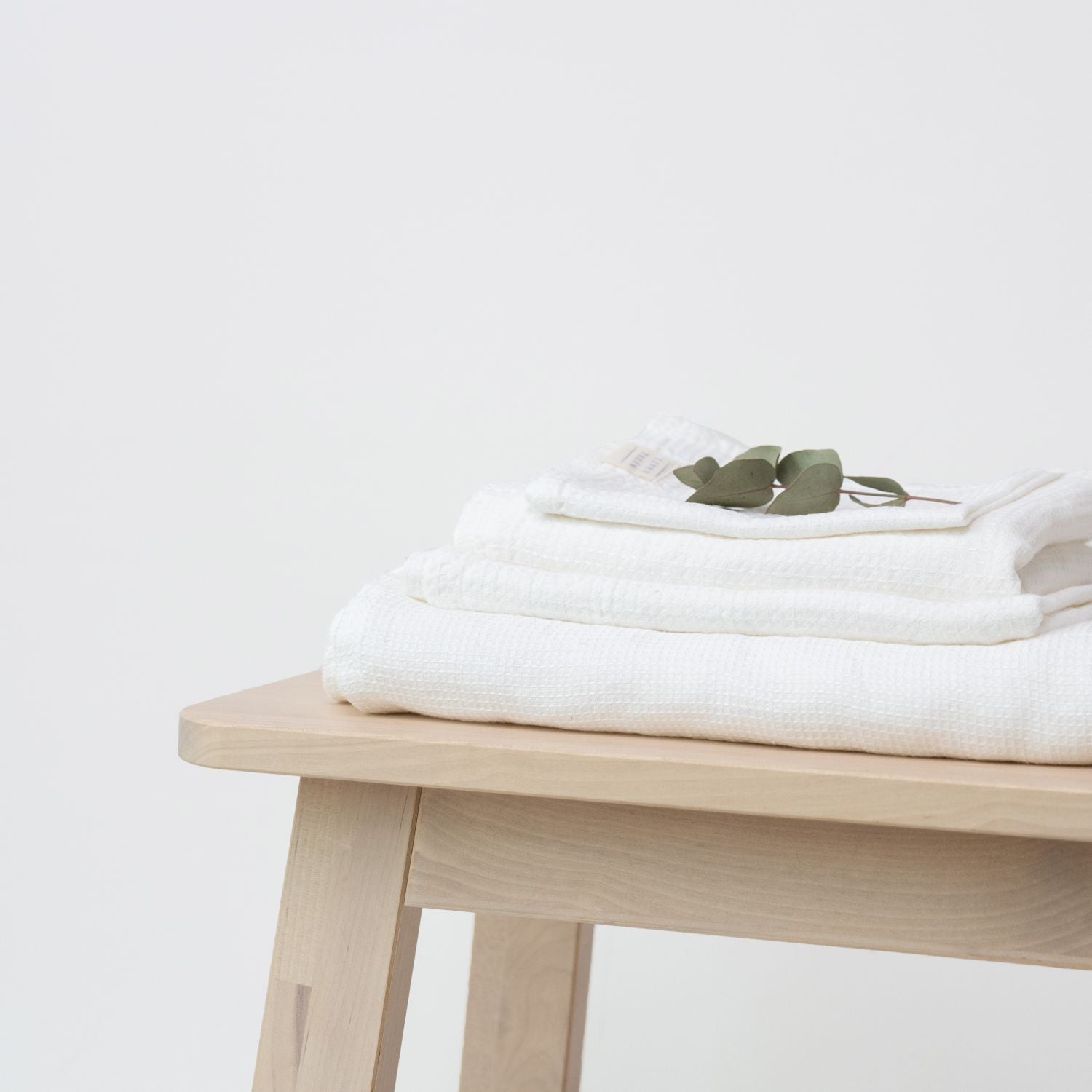 Villaverde Waffelgewebe-Trio – Luxuriöses Handtuchset aus Leinen