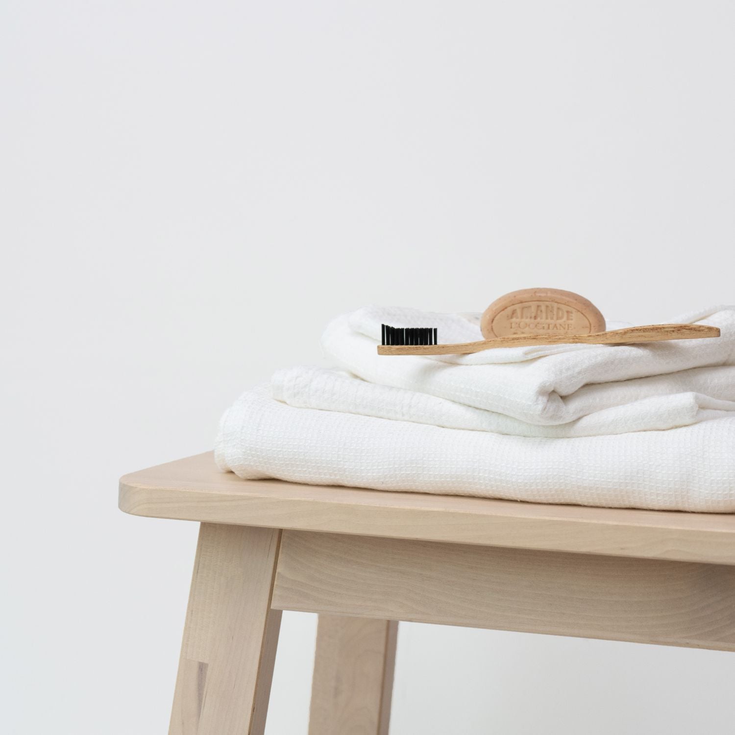Villaverde Waffelgewebe-Trio – Luxuriöses Handtuchset aus Leinen