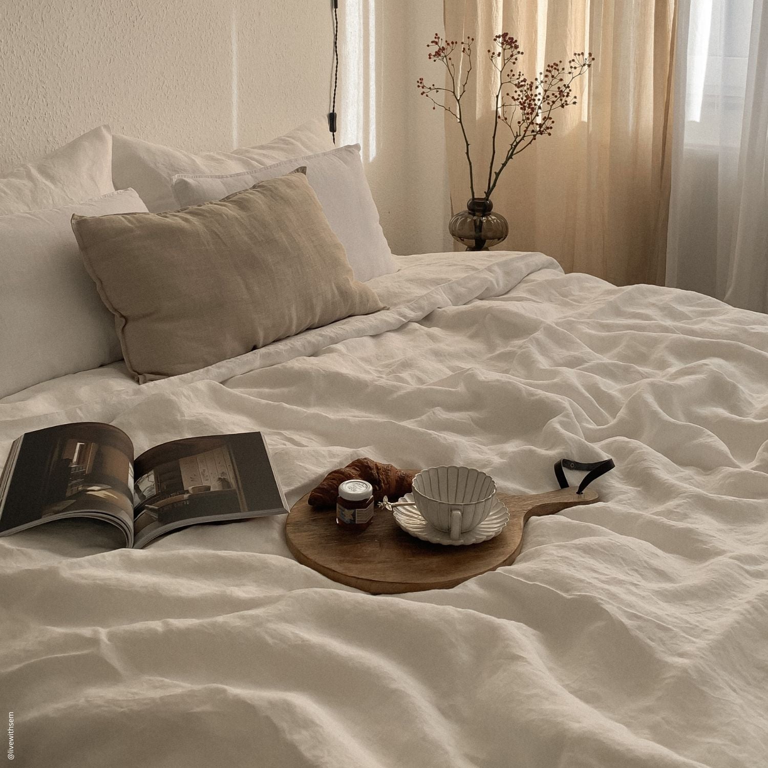 Leinenbettdecke „Serenity“ von Aranjuez – luxuriöse, nachhaltige Bettwäsche