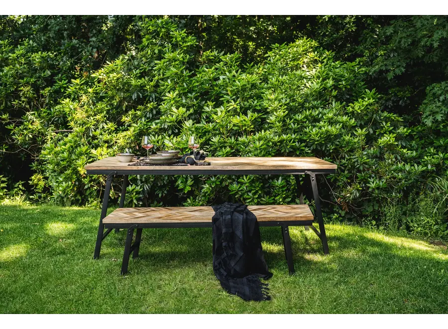 Albufera Teak Essence Bank - Klappbare Sitzgelegenheit aus Holz