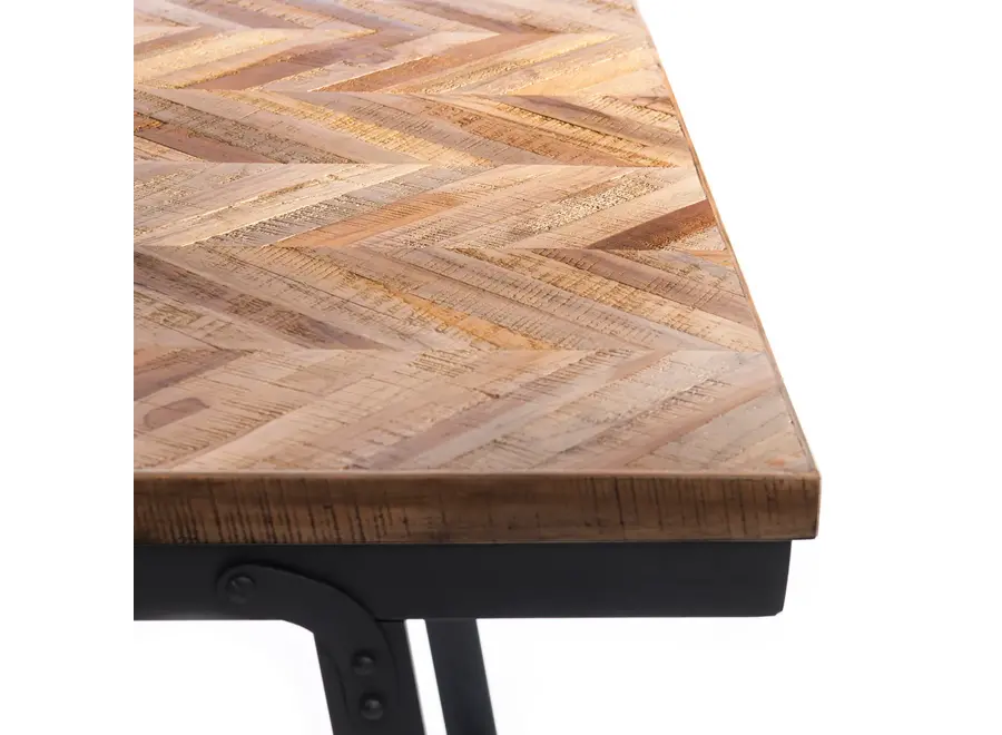 Zahara de la Sierra Elegance Tisch - Tisch aus Teakholz und Eisen