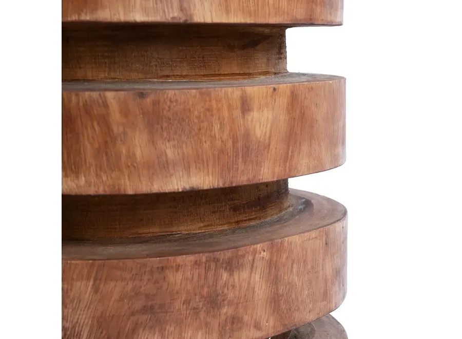Zahara de la Sierra Massaka Hocker – Hocker aus Suar-Holz