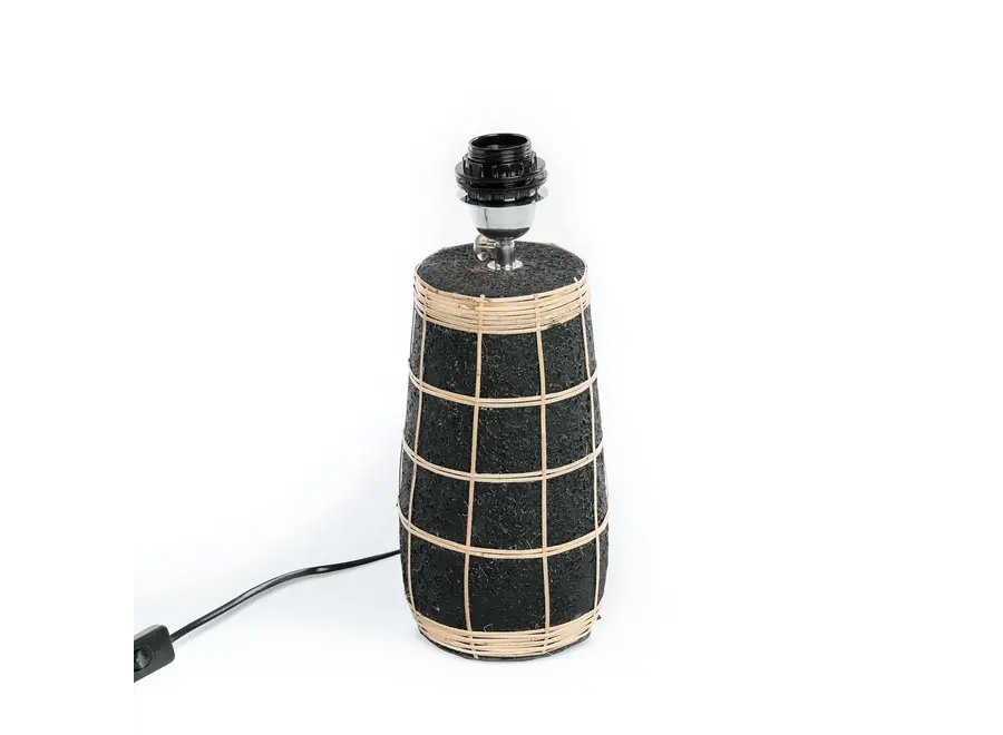 RetiroNaxos Terra Tischlampe - Terrakotta und Rattan Tischlampe