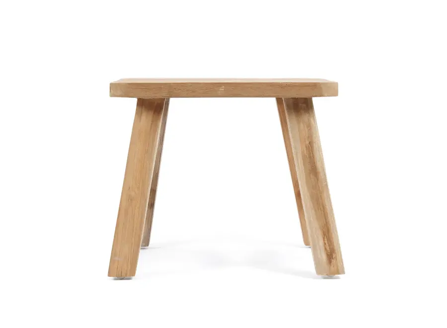 Calpe Versatile Hocker - Beistelltisch aus wiederverwertetem Teakholz