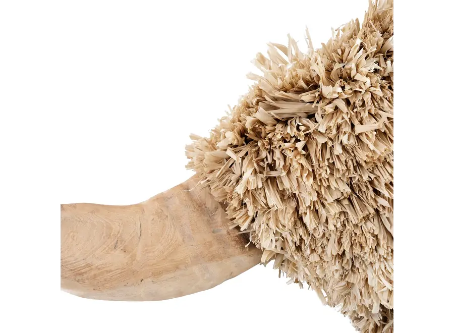 Zahara de la Sierra Bast-Stierkopf - Stierkopf aus Teakholz