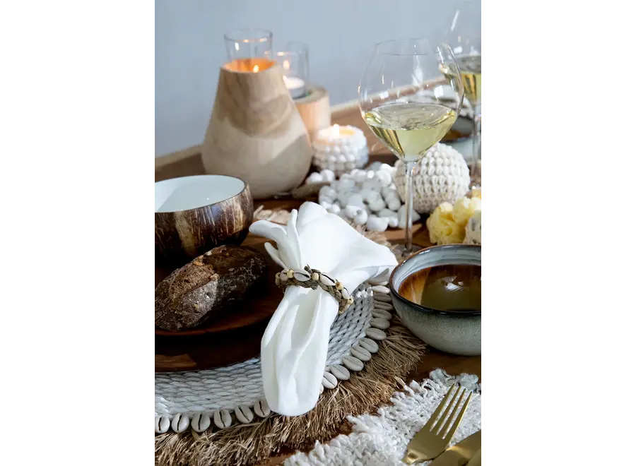 Cala Comte Breeze Serviettenringe - Mit Muscheln verziertes Geschirr