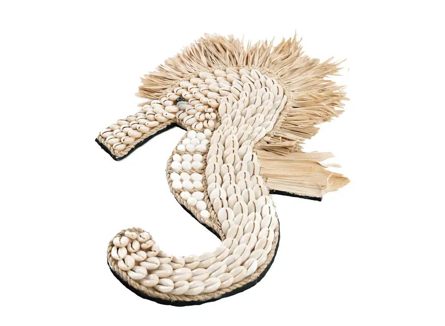 Seepferdchen aus Muscheln der Cies-Inseln – dekoratives Accessoire