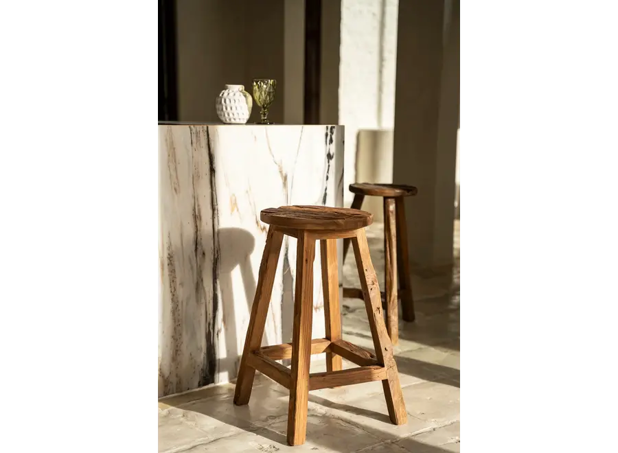 Zahara de la Sierra Kosmetikhocker - Hocker aus Teakholz