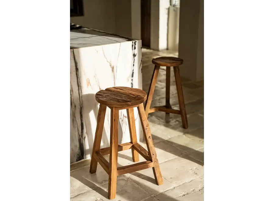 Zahara de la Sierra Kosmetikhocker - Hocker aus Teakholz