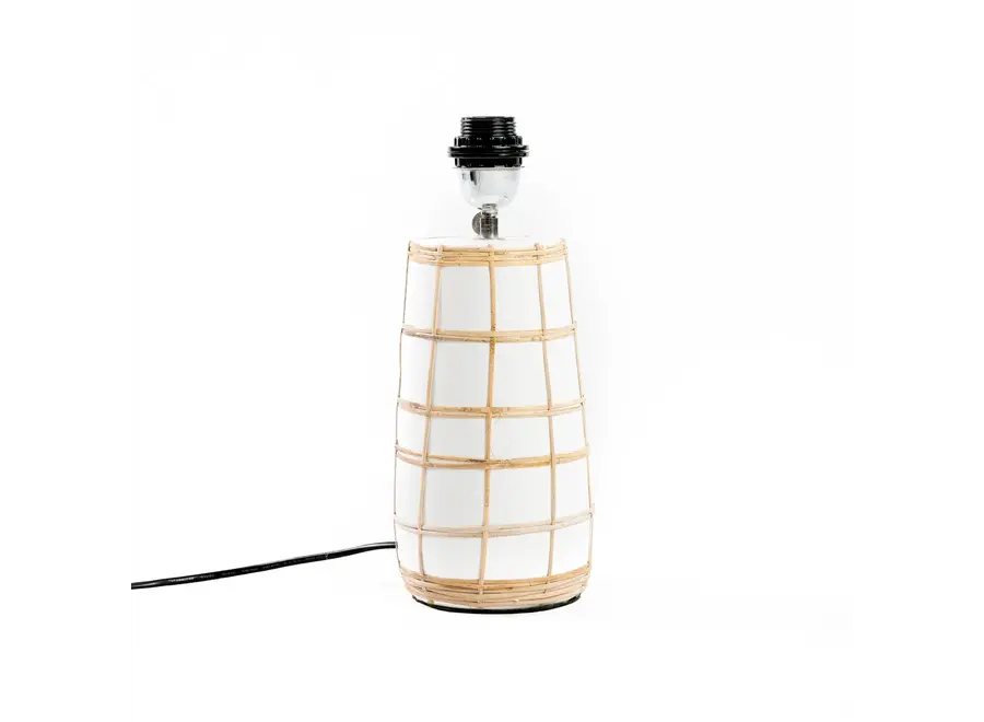 Vejer Grass Lamp - Tischlampe aus Terrakotta und Rattan