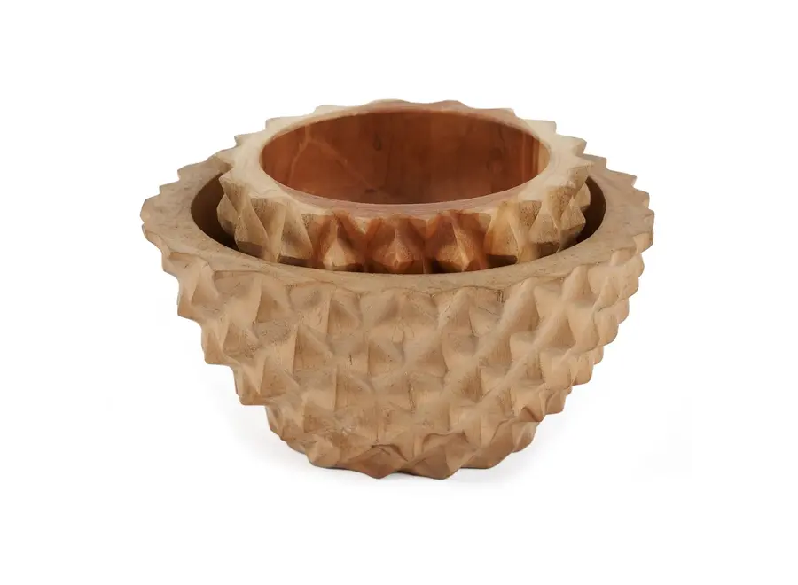 Albufera Durian Essence Bowl - Obstschale aus Teakholz
