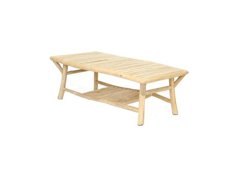 Couchtisch aus Mataro-Holz – Natürliche Sommerstimmung