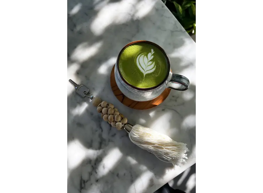 Calpe Boho Elegance Schlüsselanhänger - Accessoire mit Quaste aus Holzperlen